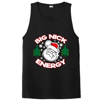 Big Nick Energy Santa Claus Snowflake Christmas PosiCharge Competitor Tank