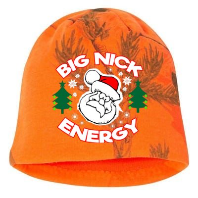 Big Nick Energy Santa Claus Snowflake Christmas Kati - Camo Knit Beanie