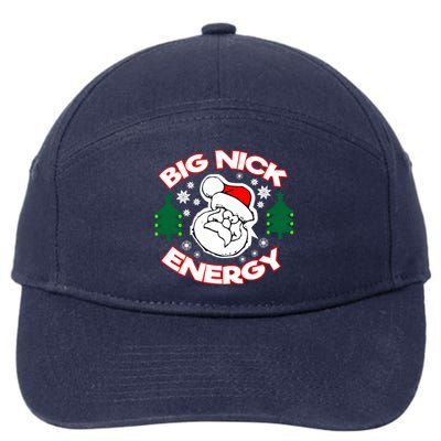 Big Nick Energy Santa Claus Snowflake Christmas 7-Panel Snapback Hat