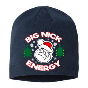 Big Nick Energy Santa Claus Snowflake Christmas Sustainable Beanie