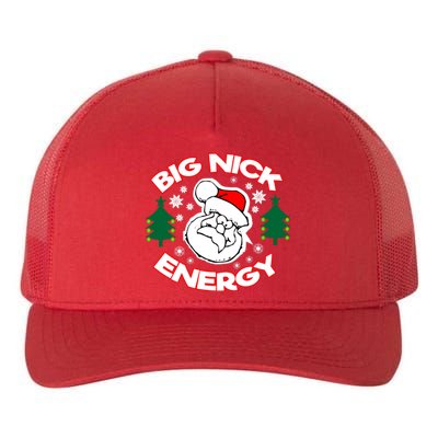 Big Nick Energy Santa Claus Snowflake Christmas Yupoong Adult 5-Panel Trucker Hat