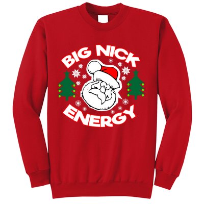 Big Nick Energy Santa Claus Snowflake Christmas Sweatshirt