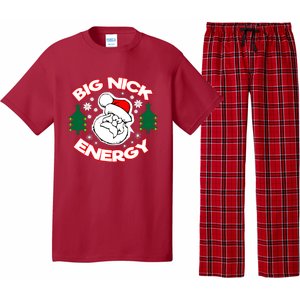 Big Nick Energy Santa Claus Snowflake Christmas Pajama Set