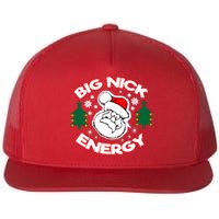 Big Nick Energy Santa Claus Snowflake Christmas Flat Bill Trucker Hat