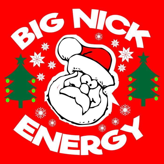 Big Nick Energy Santa Claus Snowflake Christmas 16 in Basic Backpack