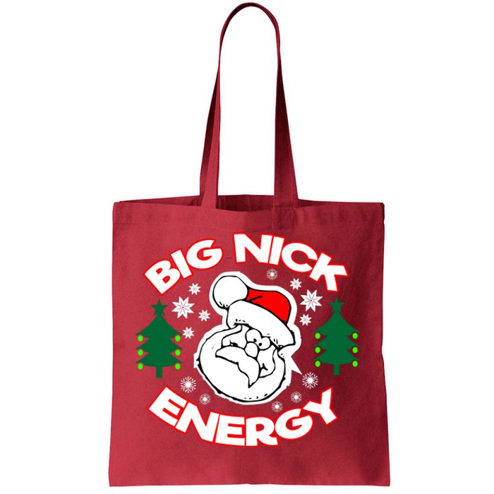 Big Nick Energy Santa Claus Snowflake Christmas Tote Bag