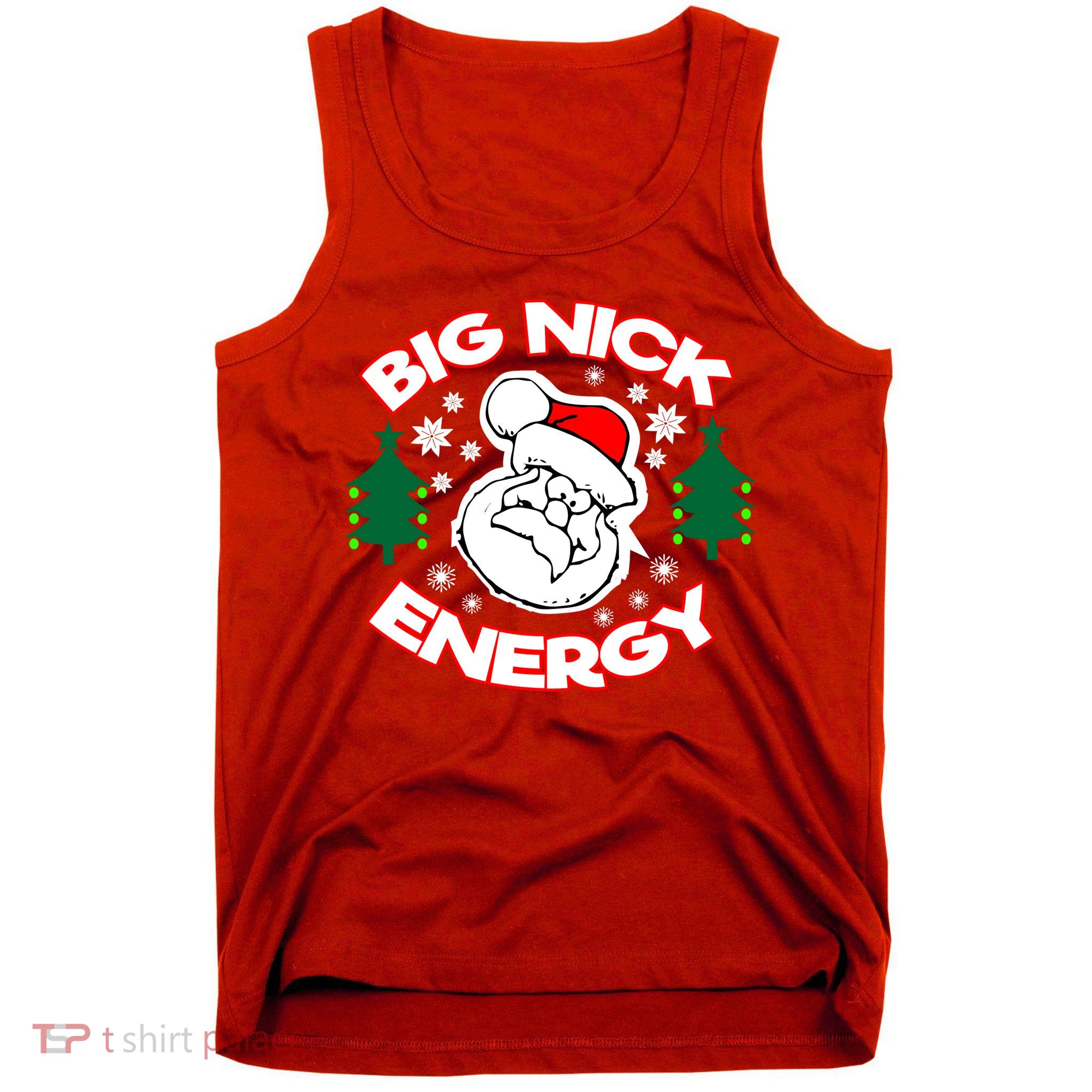 Big Nick Energy Santa Claus Snowflake Christmas Tank Top