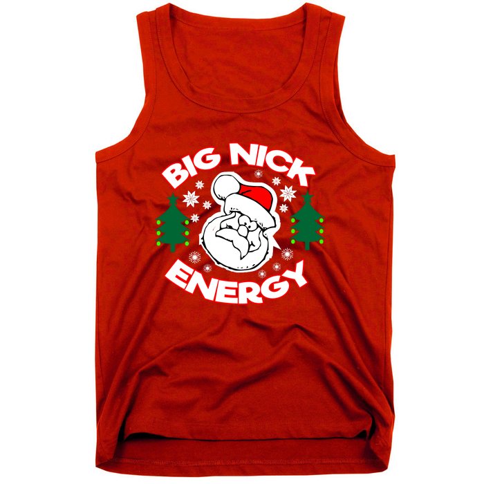 Big Nick Energy Santa Claus Snowflake Christmas Tank Top