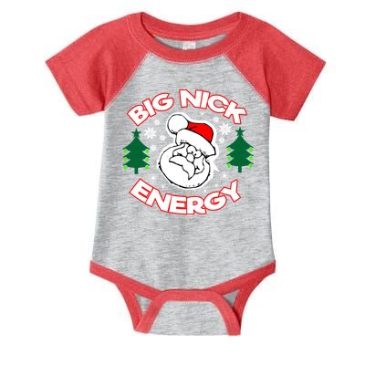 Big Nick Energy Santa Claus Snowflake Christmas Infant Baby Jersey Bodysuit