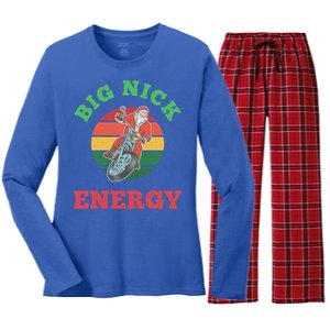 Big Nick Energy Cute Gift Women's Long Sleeve Flannel Pajama Set 