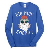 Big Nick Energy Funny Xmas Santa Claus Saint Nicholas Funny Gift Tall Long Sleeve T-Shirt