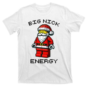 Big Nick Energy Santa Block Building Xmas Master Builder  T-Shirt