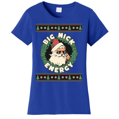 Big Nick Energy Christmas Santa Inappropriate Christmas Gift Women's T-Shirt