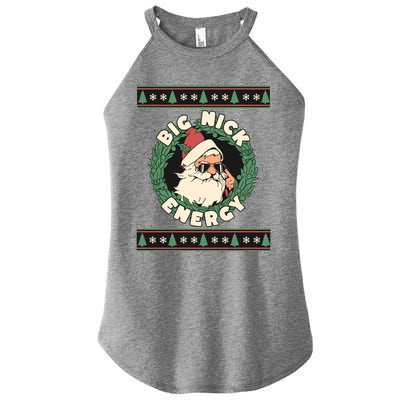 Big Nick Energy Christmas Santa Inappropriate Christmas Gift Women's Perfect Tri Rocker Tank