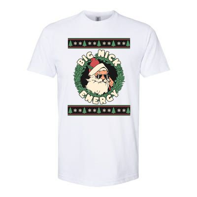 Big Nick Energy Christmas Santa Inappropriate Christmas Gift Softstyle® CVC T-Shirt