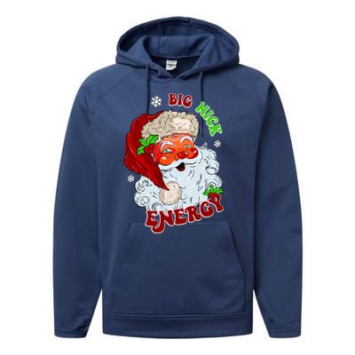 Big Nick Energy Classic Santa Claus Christmas Performance Fleece Hoodie