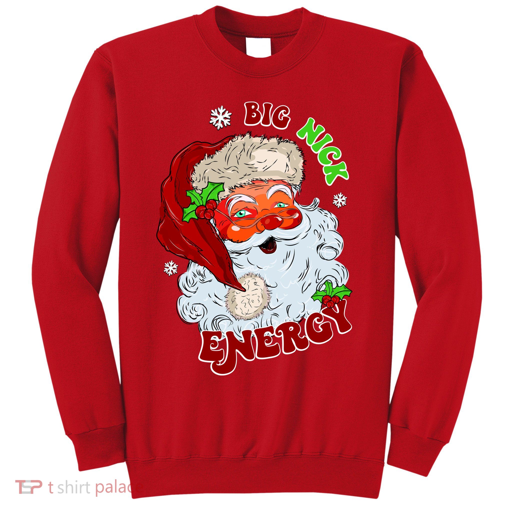 Big Nick Energy Classic Santa Claus Christmas Sweatshirt