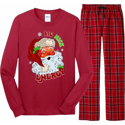 Big Nick Energy Classic Santa Claus Christmas Long Sleeve Pajama Set