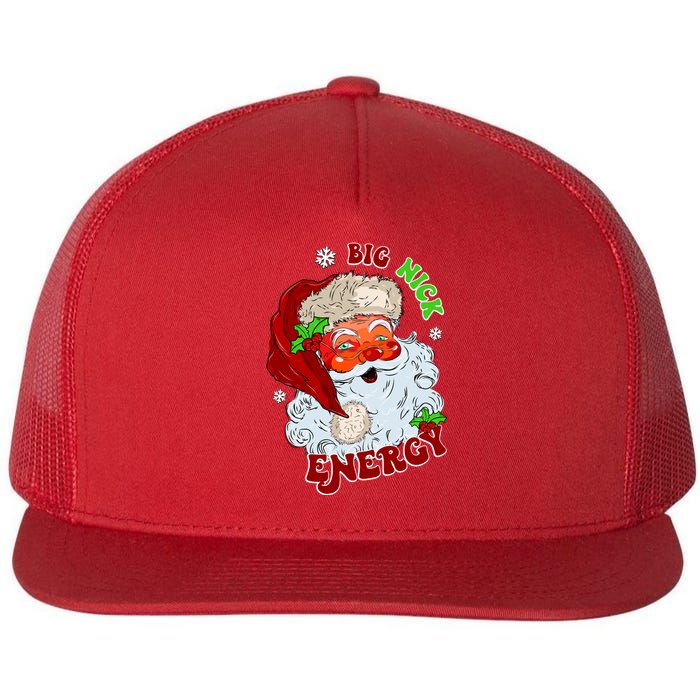 Big Nick Energy Classic Santa Claus Christmas Flat Bill Trucker Hat