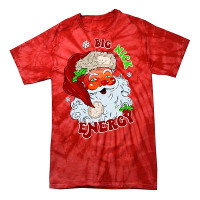 Big Nick Energy Classic Santa Claus Christmas Tie-Dye T-Shirt