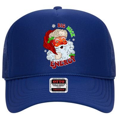 Big Nick Energy Classic Santa Claus Christmas High Crown Mesh Back Trucker Hat