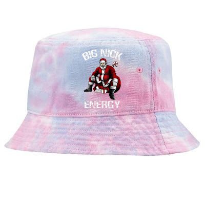 Big Nick Energy Funny Santa Christmas   Tie-Dyed Bucket Hat