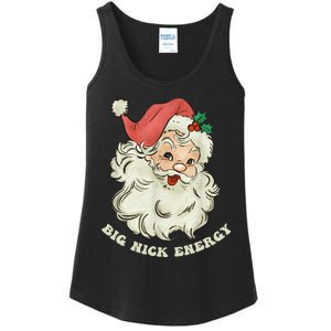 Big Nick Energy Santa Groovy Retro Ladies Essential Tank