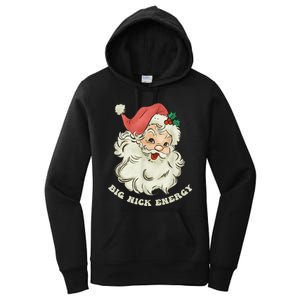 Big Nick Energy Santa Groovy Retro Women's Pullover Hoodie