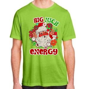 Big Nick Energy Hippie Santa Claus Christmas Peace Adult ChromaSoft Performance T-Shirt