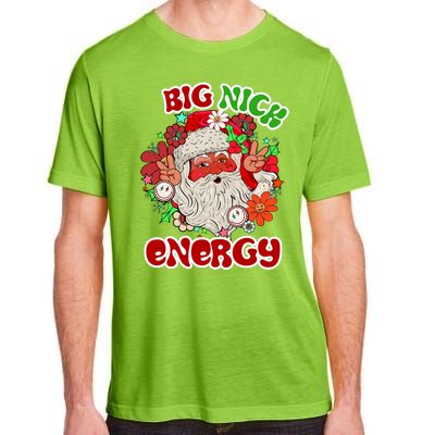 Big Nick Energy Hippie Santa Claus Christmas Peace Adult ChromaSoft Performance T-Shirt