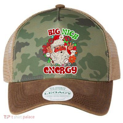 Big Nick Energy Hippie Santa Claus Christmas Peace Legacy Tie Dye Trucker Hat