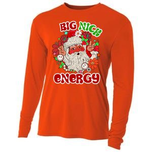 Big Nick Energy Hippie Santa Claus Christmas Peace Cooling Performance Long Sleeve Crew