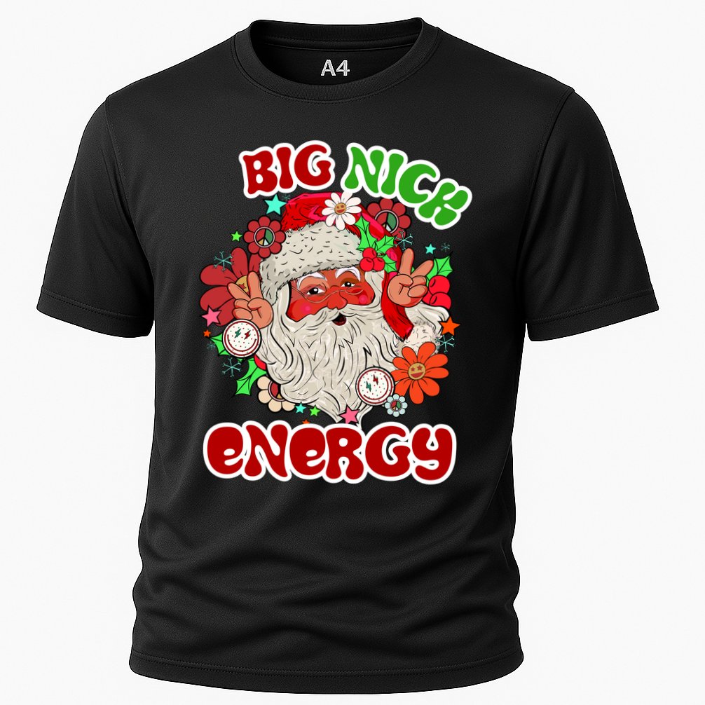 Big Nick Energy Hippie Santa Claus Christmas Peace Performance Shirt