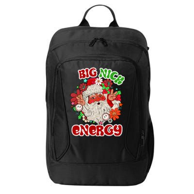 Big Nick Energy Hippie Santa Claus Christmas Peace City Backpack