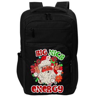 Big Nick Energy Hippie Santa Claus Christmas Peace Impact Tech Backpack