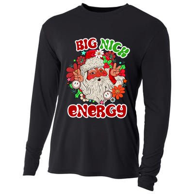 Big Nick Energy Hippie Santa Claus Christmas Peace Cooling Performance Long Sleeve Crew