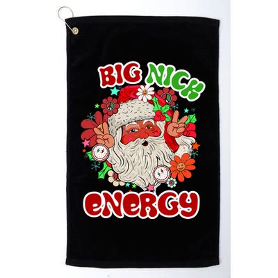 Big Nick Energy Hippie Santa Claus Christmas Peace Golf Towel