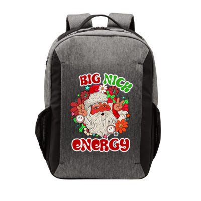 Big Nick Energy Hippie Santa Claus Christmas Peace Vector Backpack