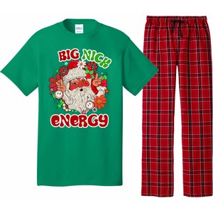 Big Nick Energy Hippie Santa Claus Christmas Peace Pajama Set