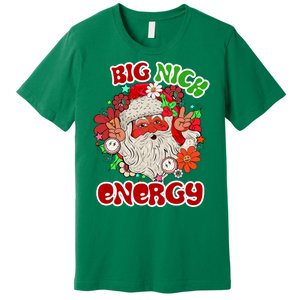 Big Nick Energy Hippie Santa Claus Christmas Peace Premium T-Shirt