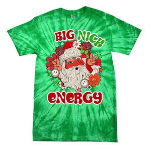 Big Nick Energy Hippie Santa Claus Christmas Peace Tie-Dye T-Shirt