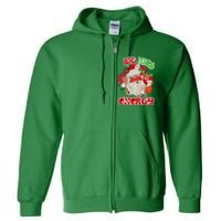 Big Nick Energy Hippie Santa Claus Christmas Peace Full Zip Hoodie