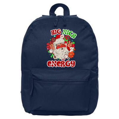 Big Nick Energy Hippie Santa Claus Christmas Peace 16 in Basic Backpack