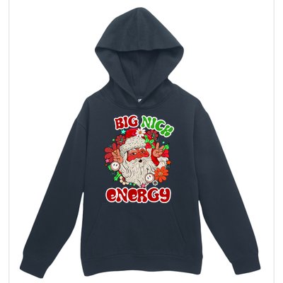 Big Nick Energy Hippie Santa Claus Christmas Peace Urban Pullover Hoodie