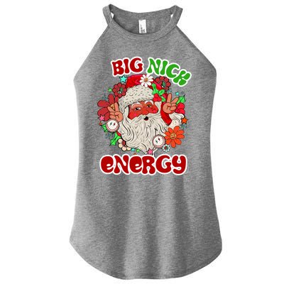 Big Nick Energy Hippie Santa Claus Christmas Peace Women’s Perfect Tri Rocker Tank