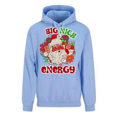 Big Nick Energy Hippie Santa Claus Christmas Peace Unisex Surf Hoodie