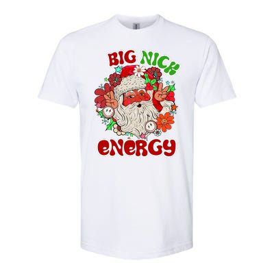 Big Nick Energy Hippie Santa Claus Christmas Peace Softstyle CVC T-Shirt