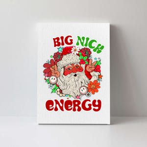 Big Nick Energy Hippie Santa Claus Christmas Peace Canvas