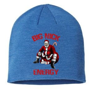 Big Nick Energy Funny Santa Christmas Sustainable Beanie