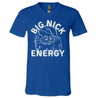 Big Nick Energy Funny Xmas Christmas Gift V-Neck T-Shirt